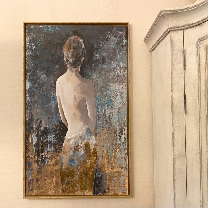 Gerahmtes Bild Femme au Chignon - 64 x 93 cm